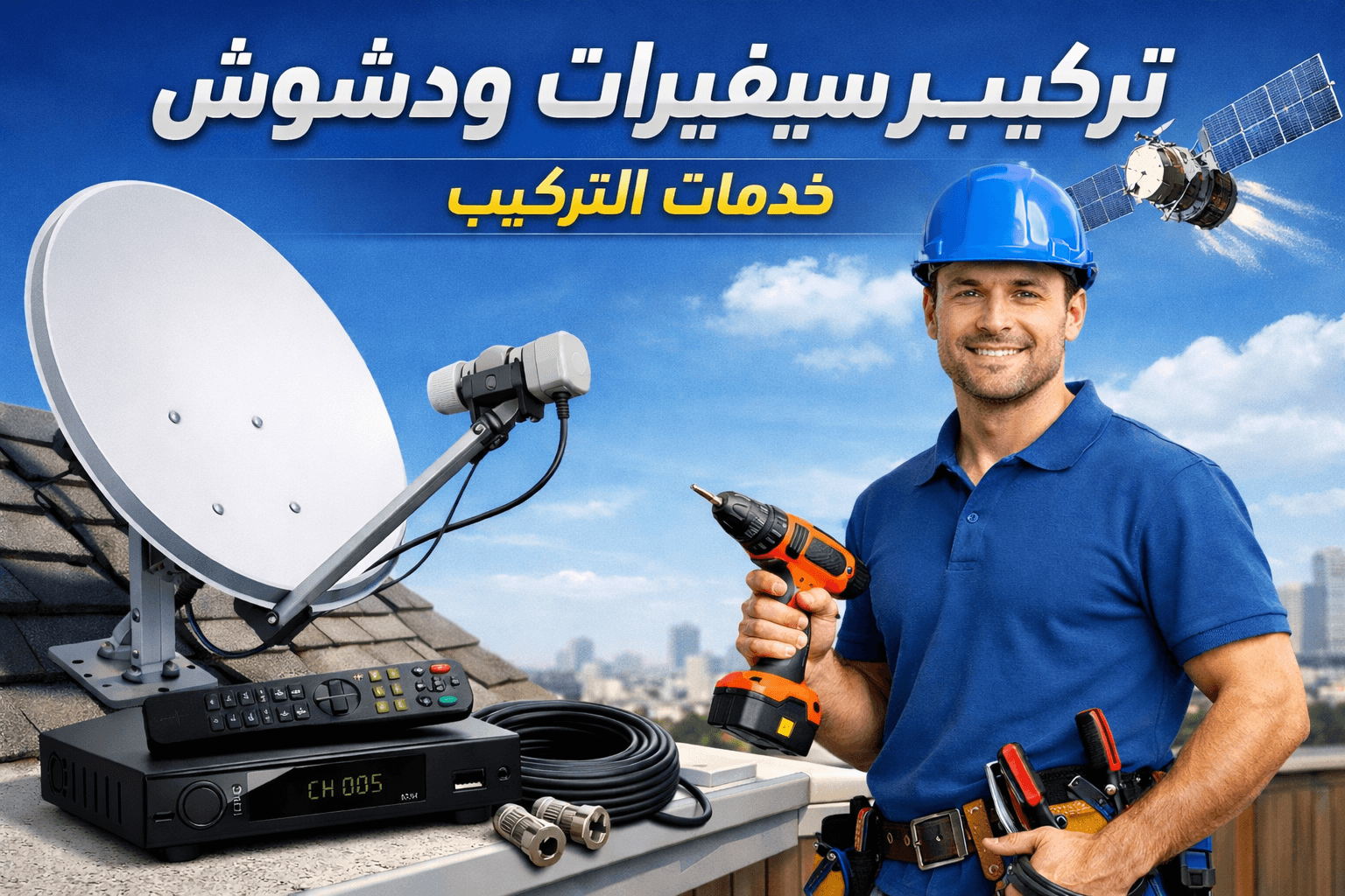 تركيب ريسيفيرات ودشوش